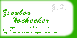 zsombor hochecker business card